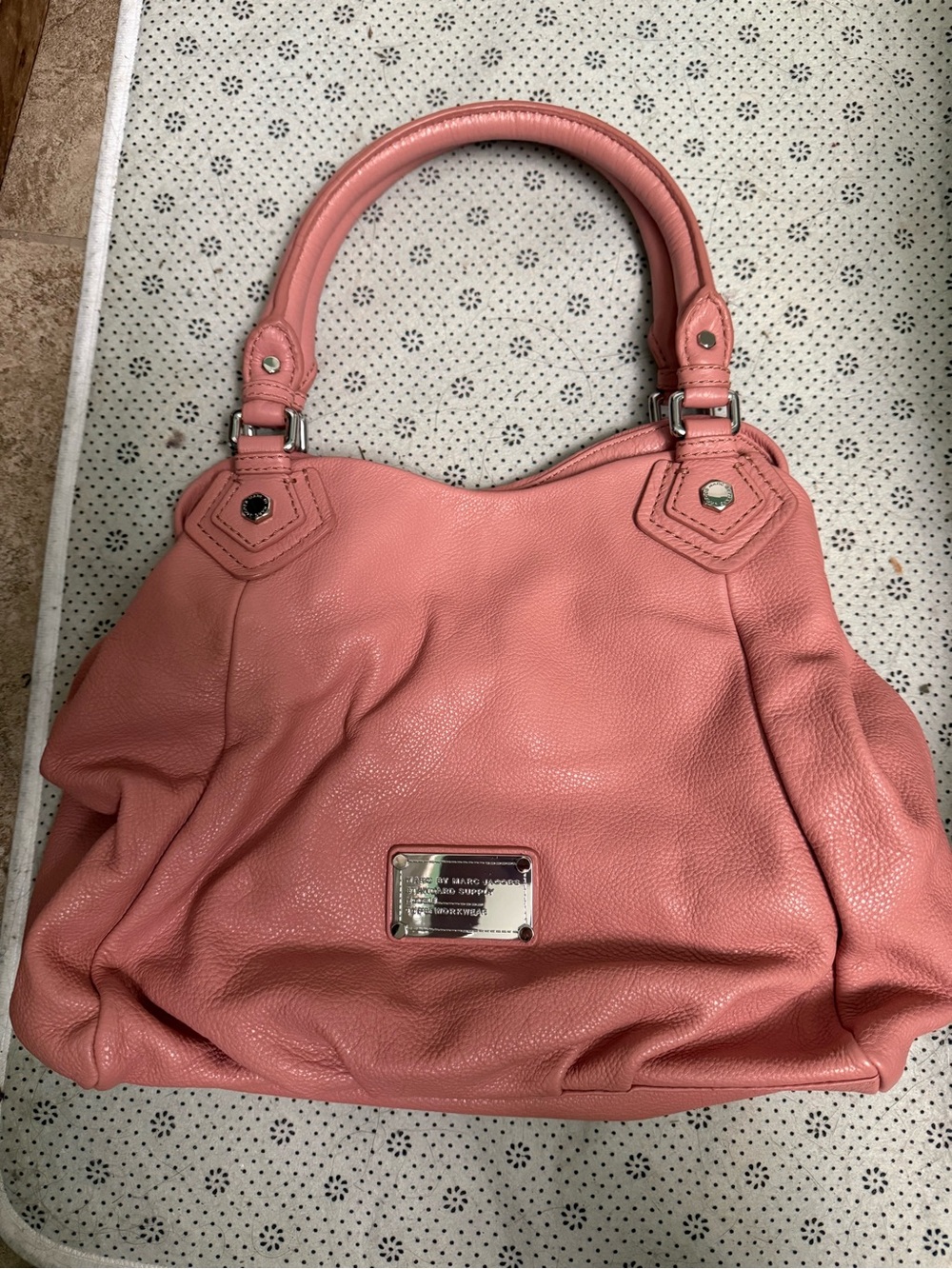Marc by Marc Jacobs Blush Pink Pebbled Leather Satchel NWT - Picture 4 of 7